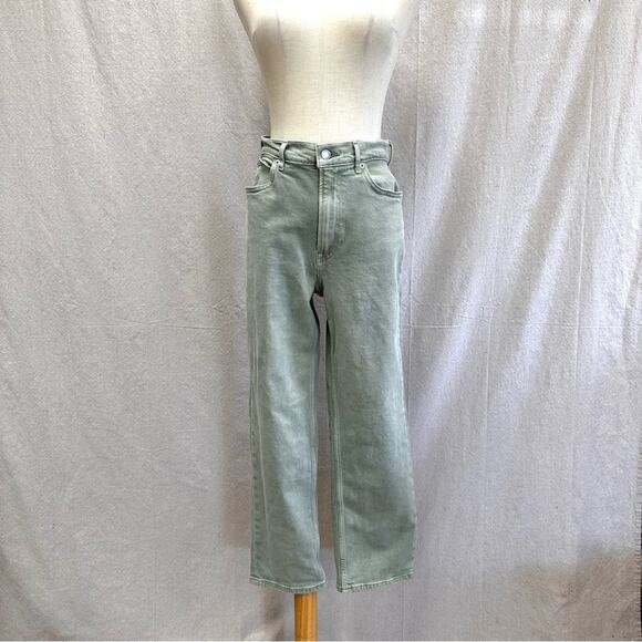 Everlane The Way High jeans size 28 Regular Archroma Aqua Gray (light green)‎ - Picture 2 of 16